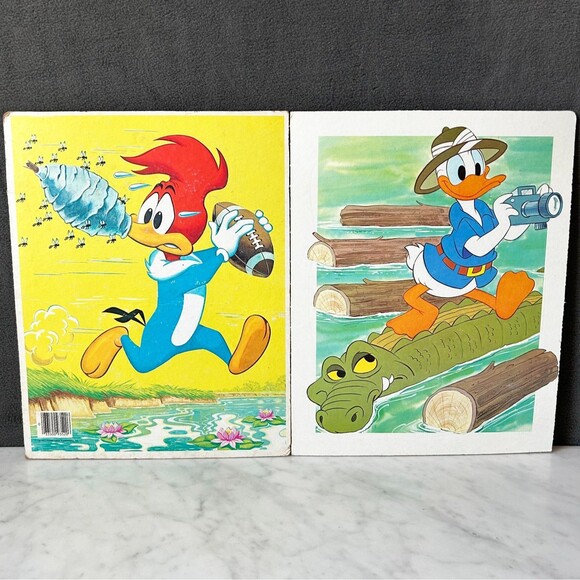 Vintage Woody Woodpecker & Donald Duck Frame Tray Puzzles - 70s/80s Whitman - Picture 7 of 9